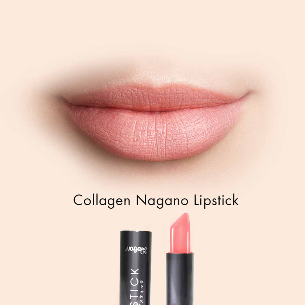 Son Lì Collagen Nagano 2,9g - Gồm 4 màu Sassy Pink, Pink Berry, Pink Marmalade, Dark Magenta, chất son mịn, chứa Collagen giúp dưỡng mềm môi