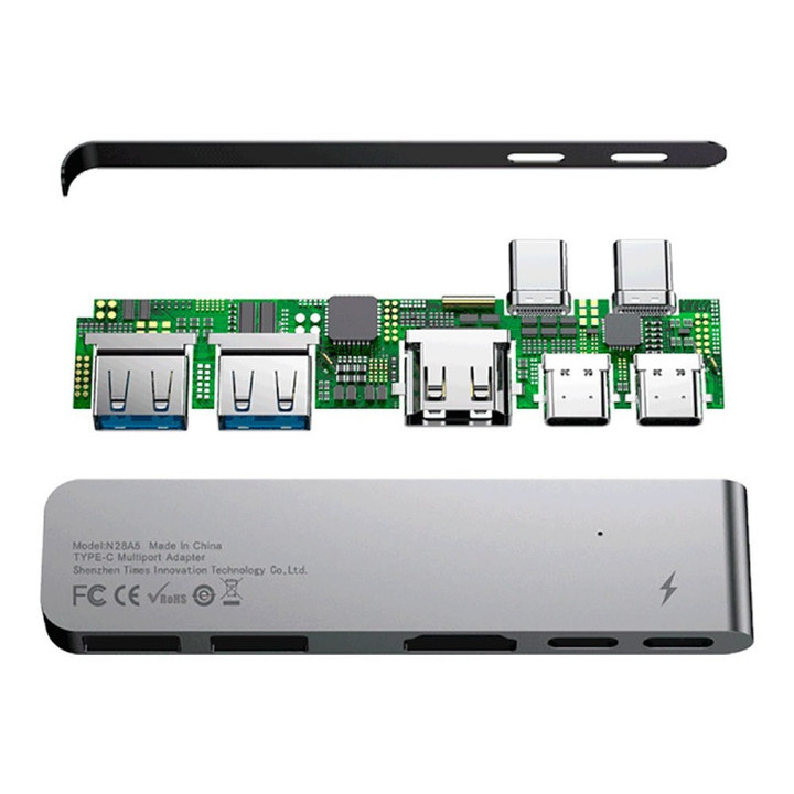 Bộ Hub chuyển đổi 5 trong 1 dành cho Macbook Pro CAHUB-B0G- Hàng chính hãng