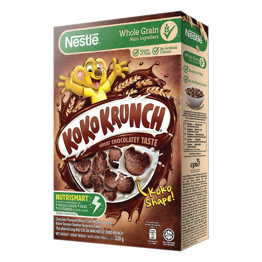 Combo 2 hộp ngũ cốc ăn sáng Koko Krunch (Hộp 330g) - Tặng 1 balo trẻ em