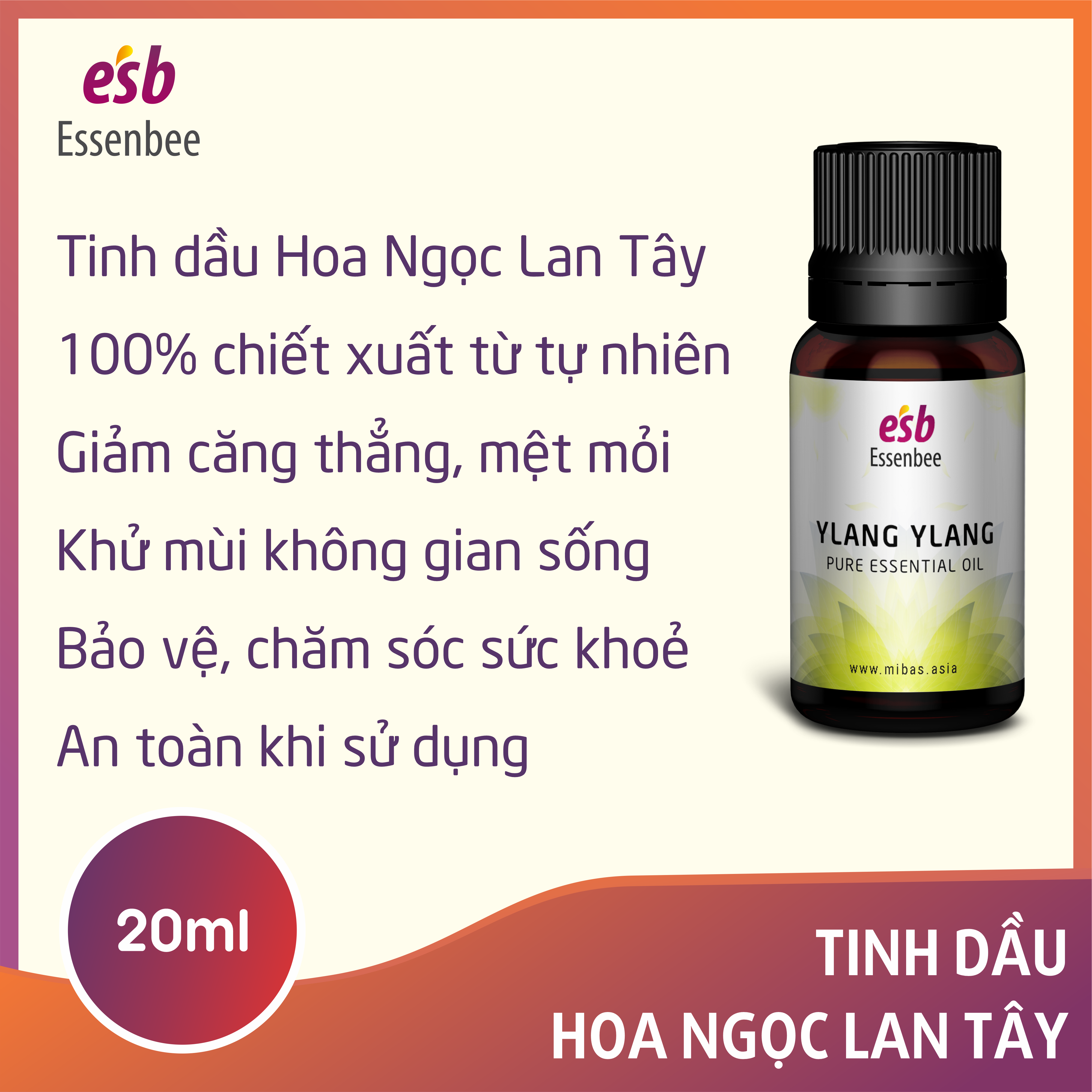 Tinh dầu Ngọc Lan Tây - Essenbee - 20ml