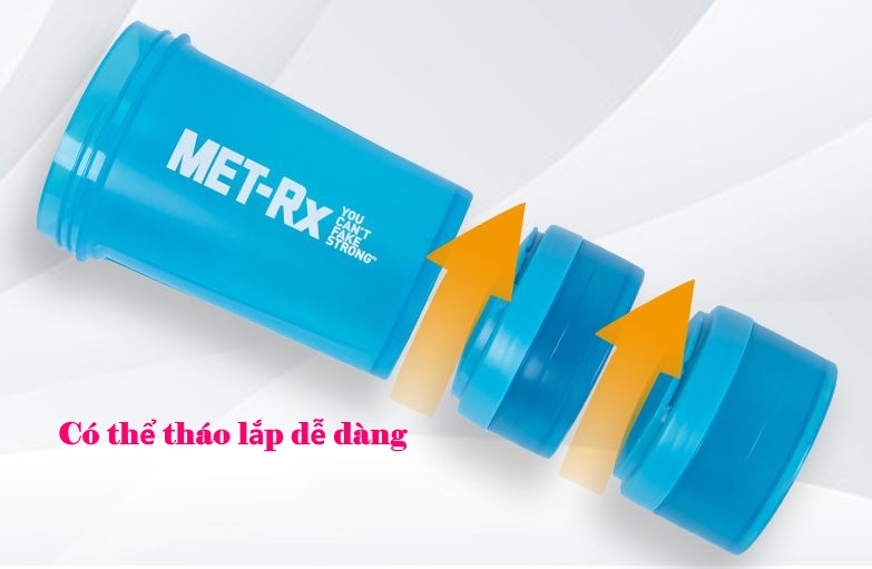 Bình Lắc Shaker, Bình Nước Gym, Bình Thể Thao Cho Gymer 4 in 1 - Hàng Chính Hãng Amalife
