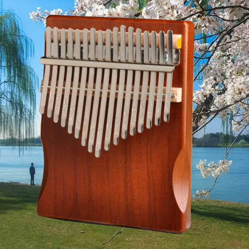 Đàn Kalimba 17 phím gỗ nguyên khối Mahagony PJLIM72