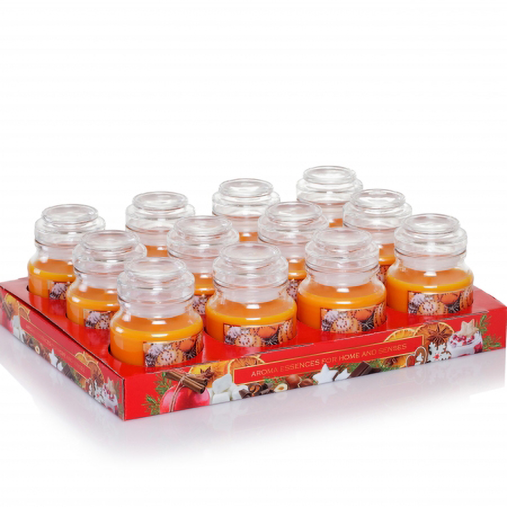 Hũ nến thơm tinh dầu Batek Christmas Orange 130g QT06653 - cam, quế, đinh hương