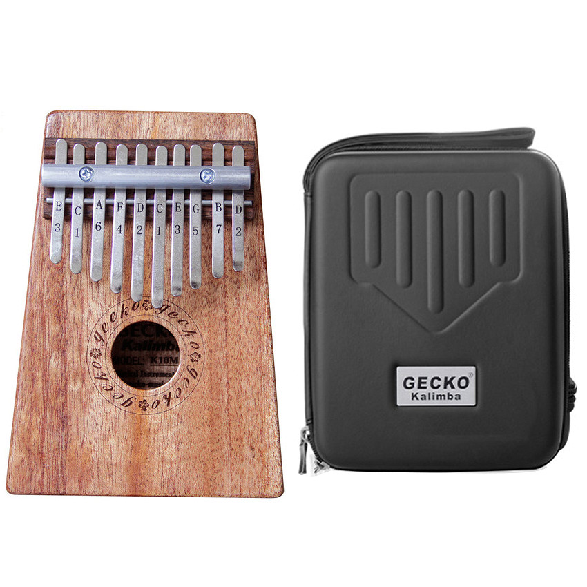 Đàn Kalimba 10 Phím Gỗ Mahogany Gecko K10MEQ Kèm Hộp Đựng (Có EQ)