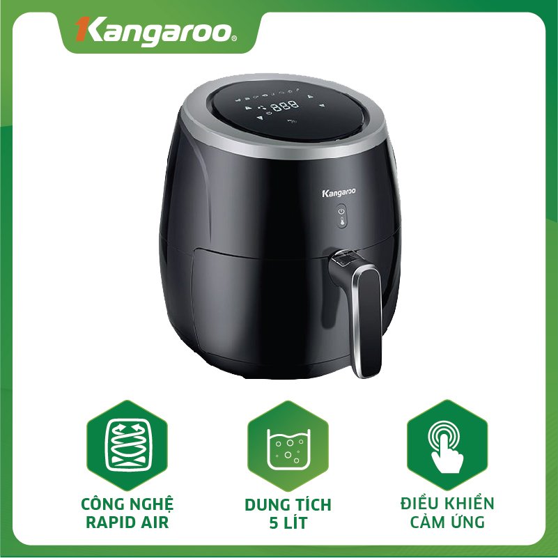 Nồi chiên không dầu điện tử 5L Kangaroo KG52AF1A - Hàng chính hãng