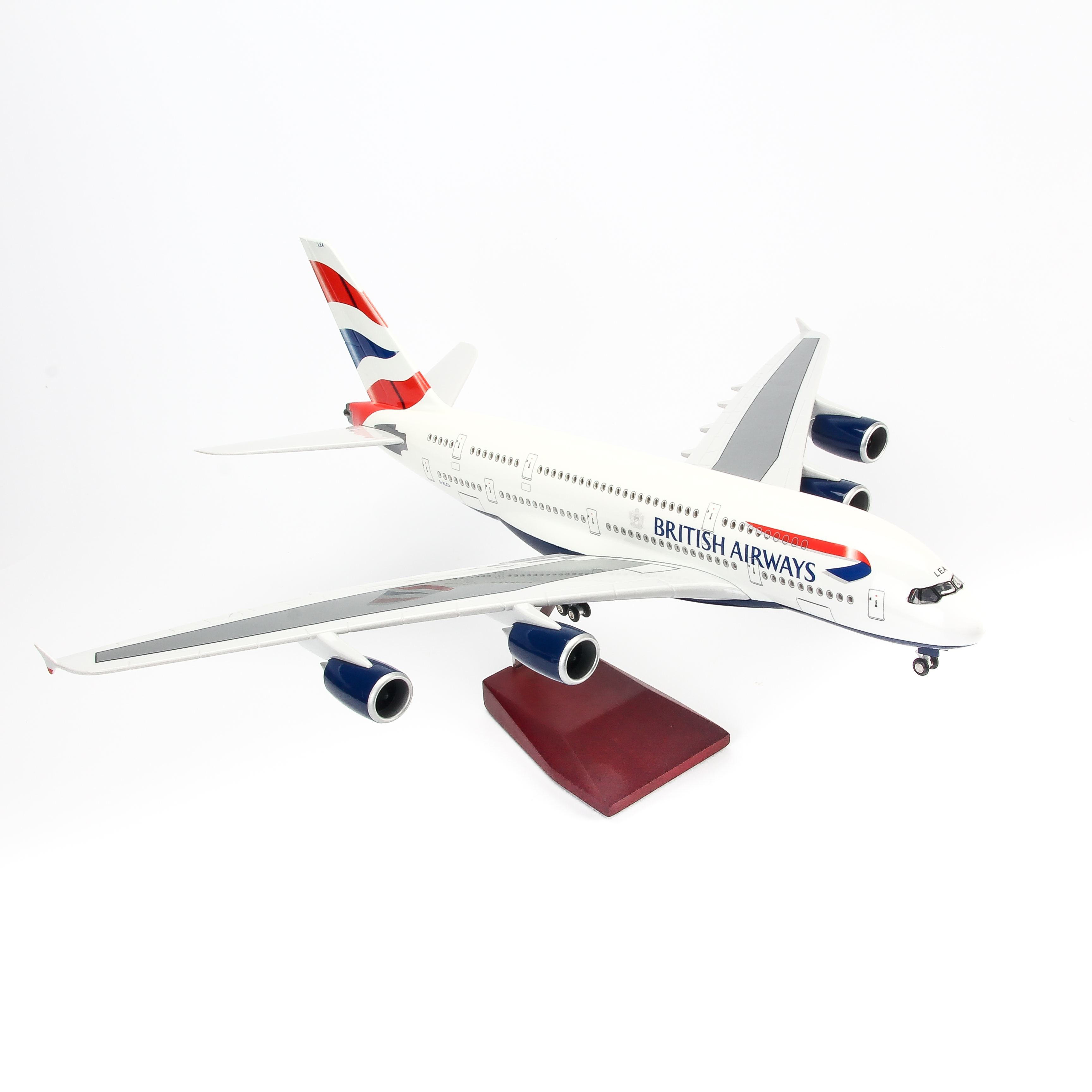 Mô Hình Máy Bay AIRBUS A380 BRITISH AIRWAYS 1:160 EVERFLY (47CM CÓ ĐÈN LED)