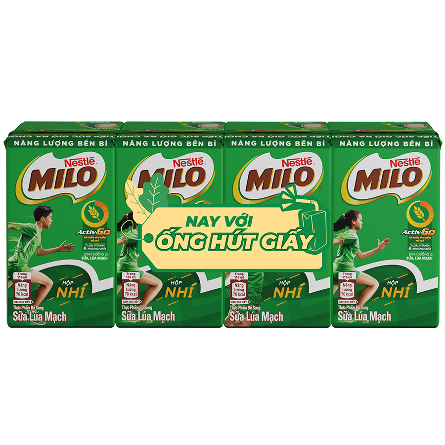 Thùng 48 hộp sữa lúa mạch Nestlé MILO 115ml (48x115ml)