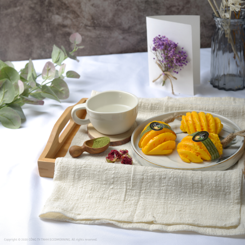 Xà Bông Thiên Nhiên Handmade eccomorning Hình Quả Dứa – Pineapple Soap