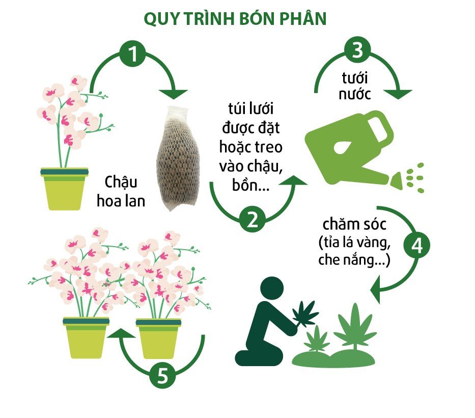 Phân hữu cơ chuyên cho Lan (phát triển rễ, lá) - Thỏ Xanh GOTA (500g)