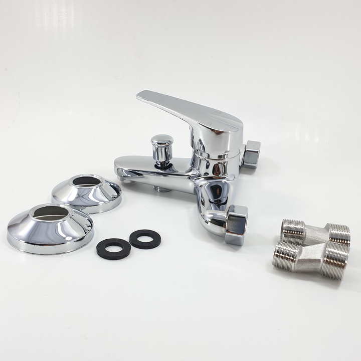 Vòi Củ Sen Nóng Lạnh đồng Thau HIẾU CHÂU VI2020_ Bản si inox nâng cấp