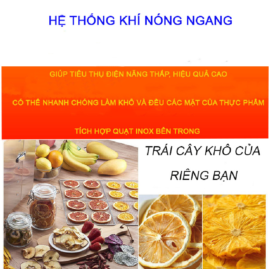 Máy sấy khô thực phẩm Septree 6 khay - Hàng nhập khẩu