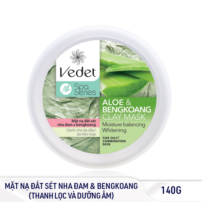 Mặt Nạ Đất Sét Sạch Sâu Dịu Nhẹ Nha Đam Vedette (145g)