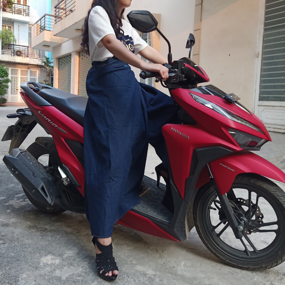 Váy quần Jean Trơn Chống nắng Cao cấp