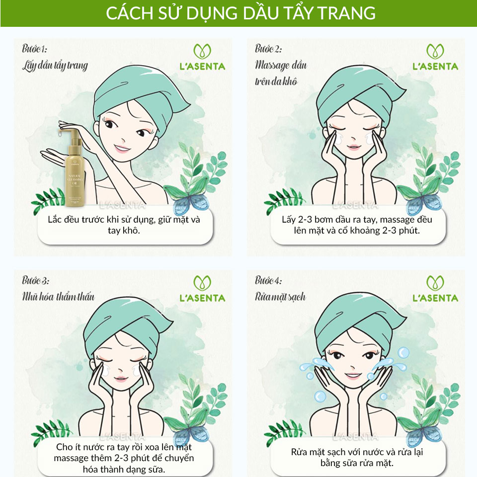 Dầu Tẩy Trang Natural Cleansing Oil L'asenta 100ml