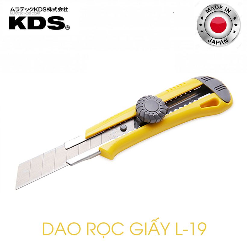 DAO RỌC GIẤY KHÓA XOAY KDS L-19