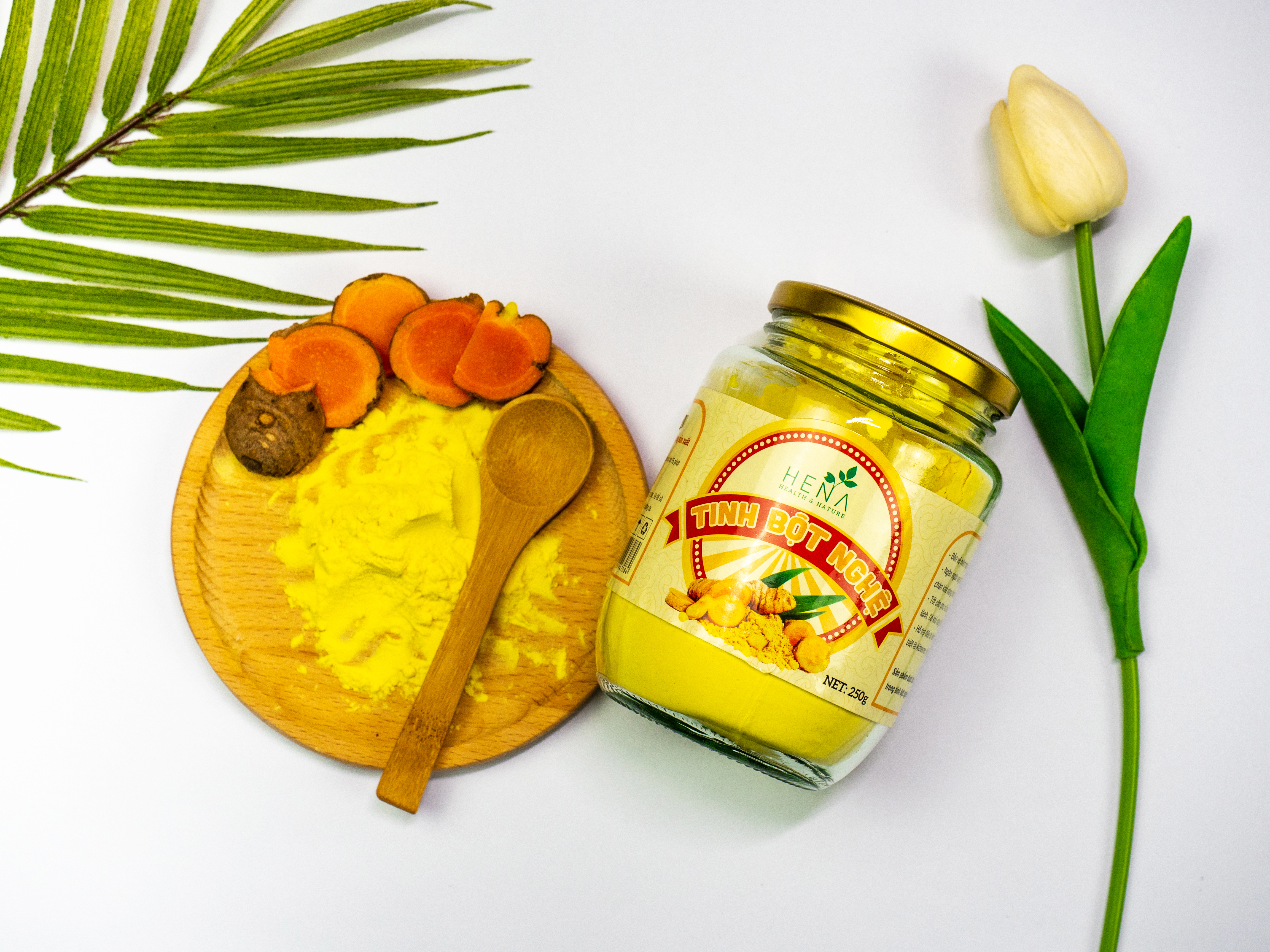 Tinh Bột Nghệ Nano Cao Cấp Hena 250g - 100% Tinh Bột Nghệ Nguyên Chất - Đã Được Kiểm Nghiệm và Công Bố - Hoàn Toàn Nguyên Liệu Hữu Cơ - Sản Phẩm Chính Hãng - Thương Hiệu Cao Cấp - Uy Tín