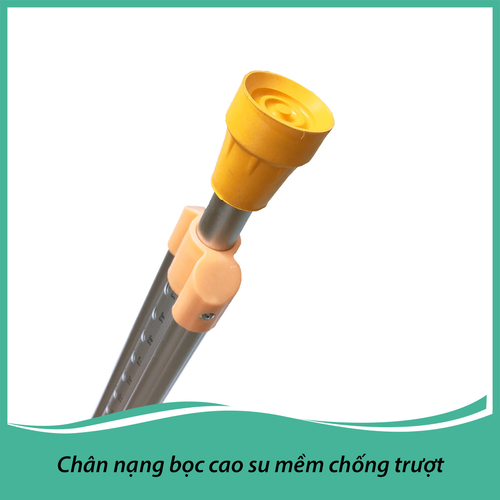 Nạng nách hợp kim nhôm cao cấp LUCASS C25 - Nạng tập đi cho người khuyết tật, người bị tai nạn phục hồi chức năng - 1 Đôi - HÀNG CHÍNH HÃNG