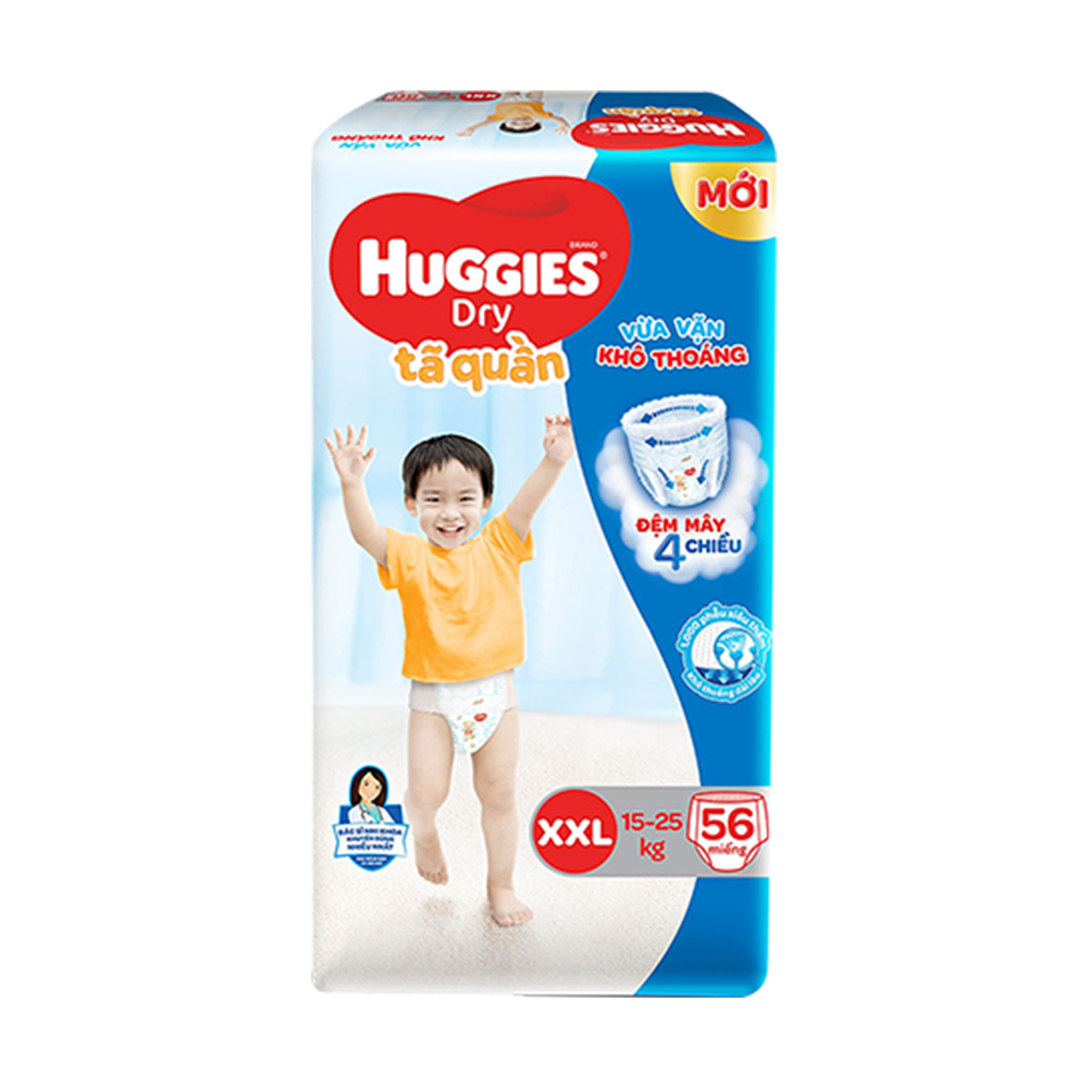 Combo 3 Tã quần Huggies Super Jumbo XXL56