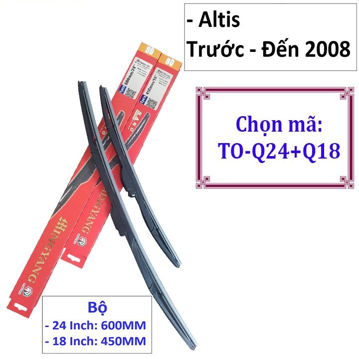 Bộ 2 thanh gạt nước mưa ô tô đa năng Nano cao cấp dành cho hãng xe