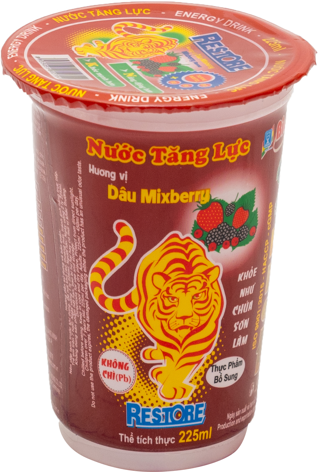 Nước Tăng Lực Ly Restore ( Thùng 48 ly 225ml ) - Sản phẩm của Bidrico