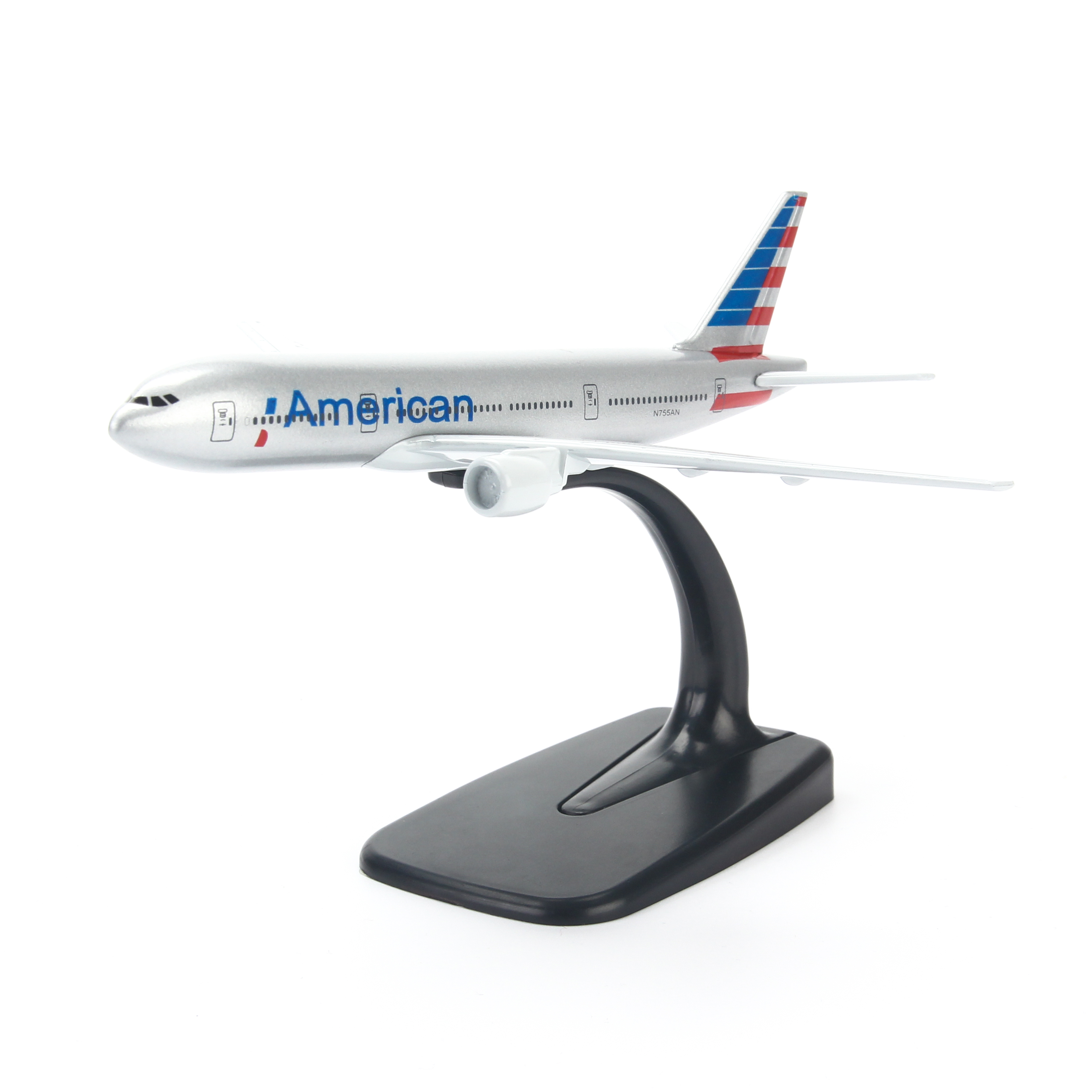 Mô hình máy bay American Airlines (16cm) - Bạc, Xanh dương đậm, Đỏ