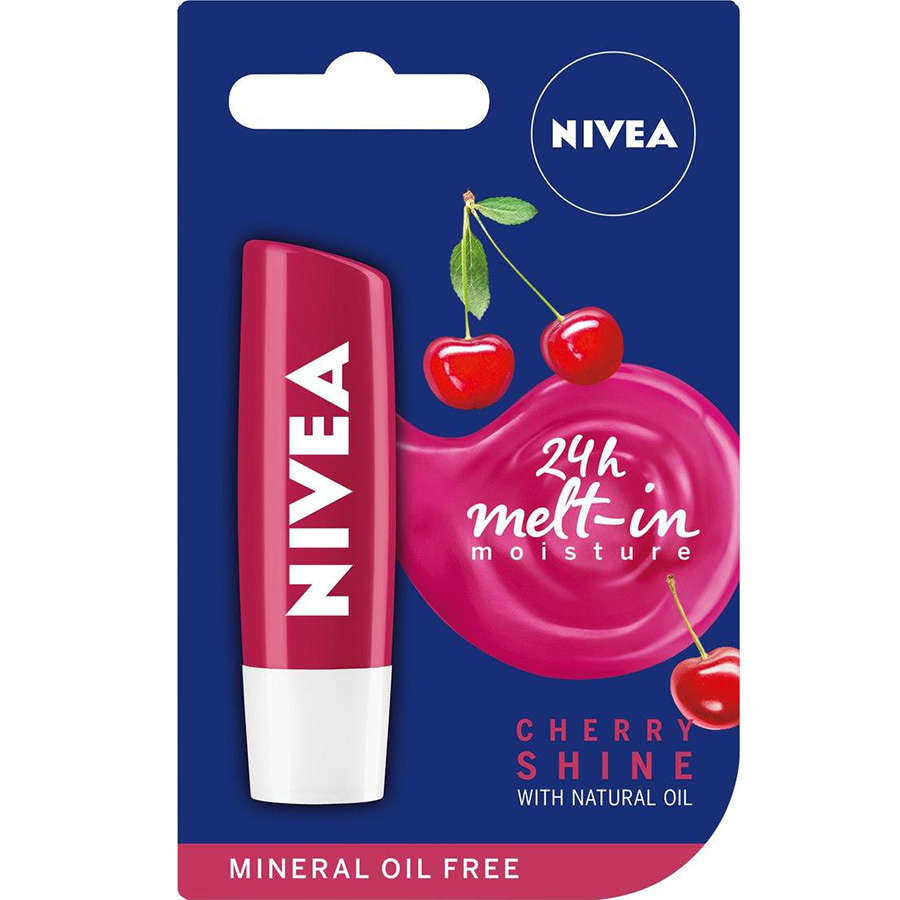 Son Dưỡng Ẩm Môi Hương Cherry Shine Nivea 85077 (4.8g)