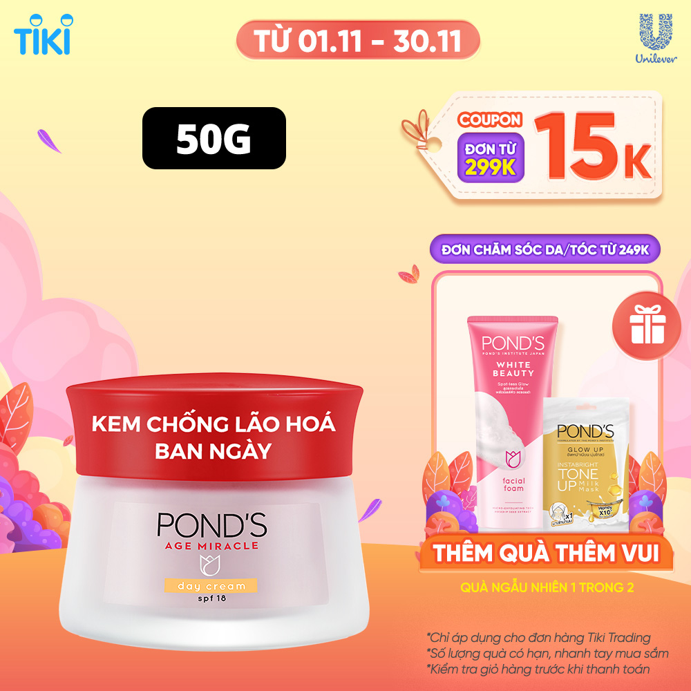 Kem Dưỡng Da (50g) Pond's Age Miracle Ban Ngày