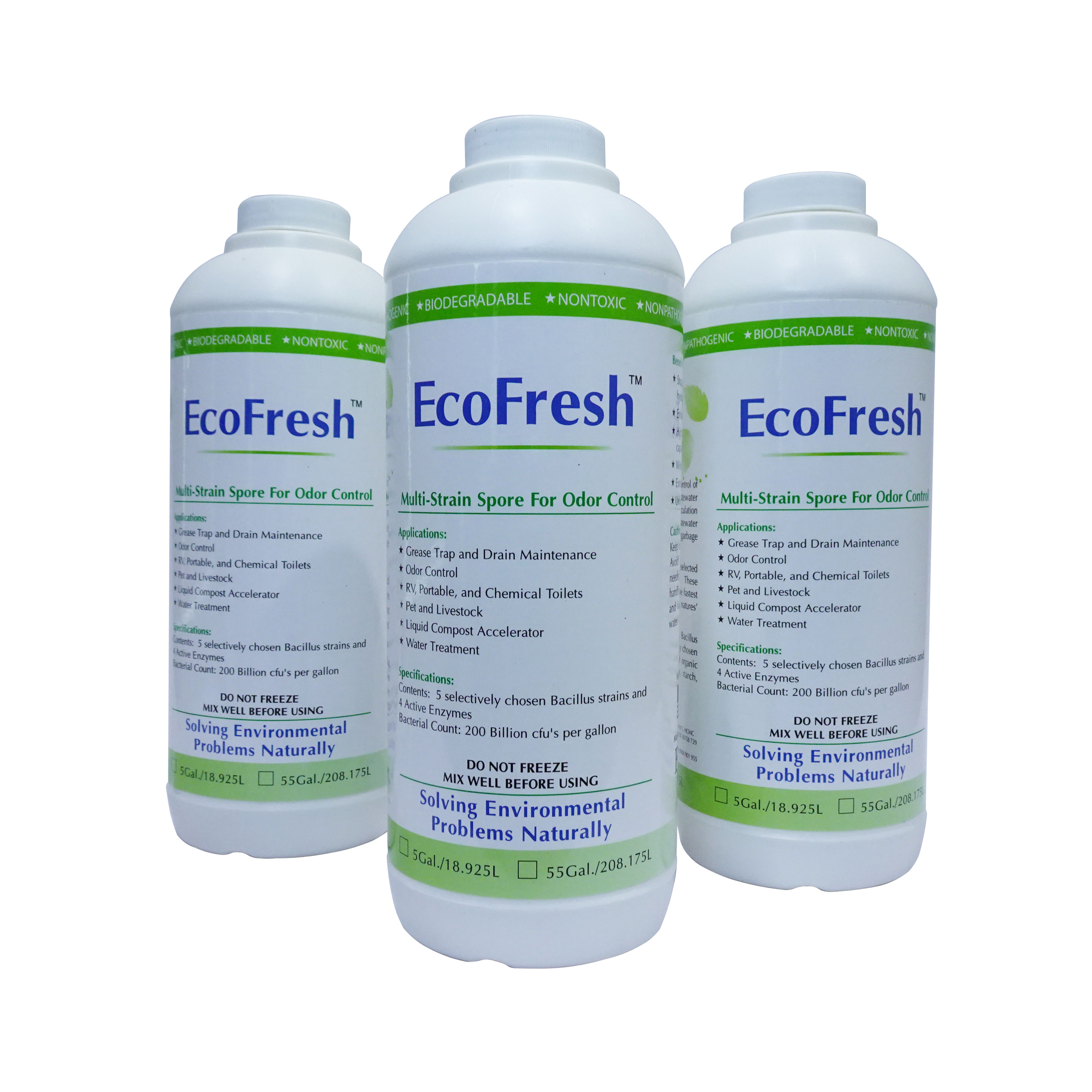 Vi Sinh Xử Lý Mùi Nhà Tắm, WC - EcoFresh - New USA - Hàng Chính Hãng 