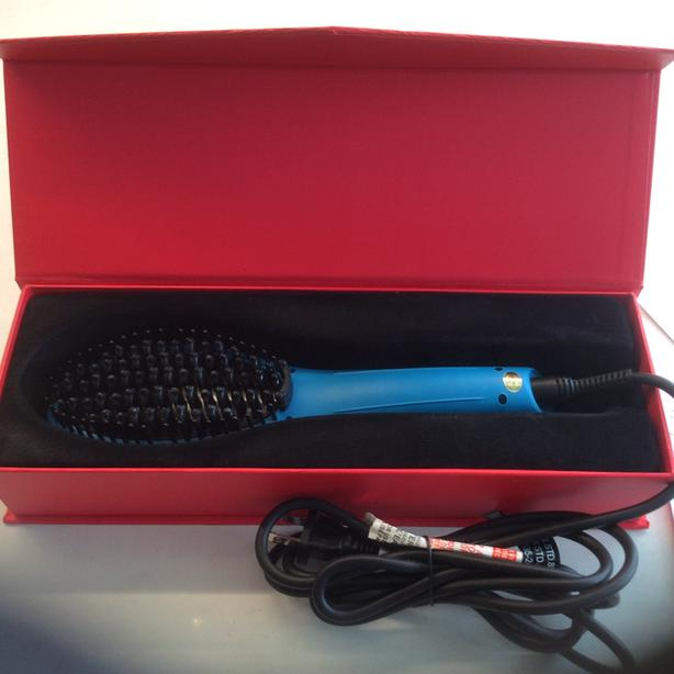 Lược Điện Tạo Kiểu Tóc PYT Thermal Styling Brush - Màu Xanh - Có Thể Duỗi Và Làm Phồng Chân Tóc Với Công Nghệ Ion Âm Và Nhiệt Hồng Ngoại Xa