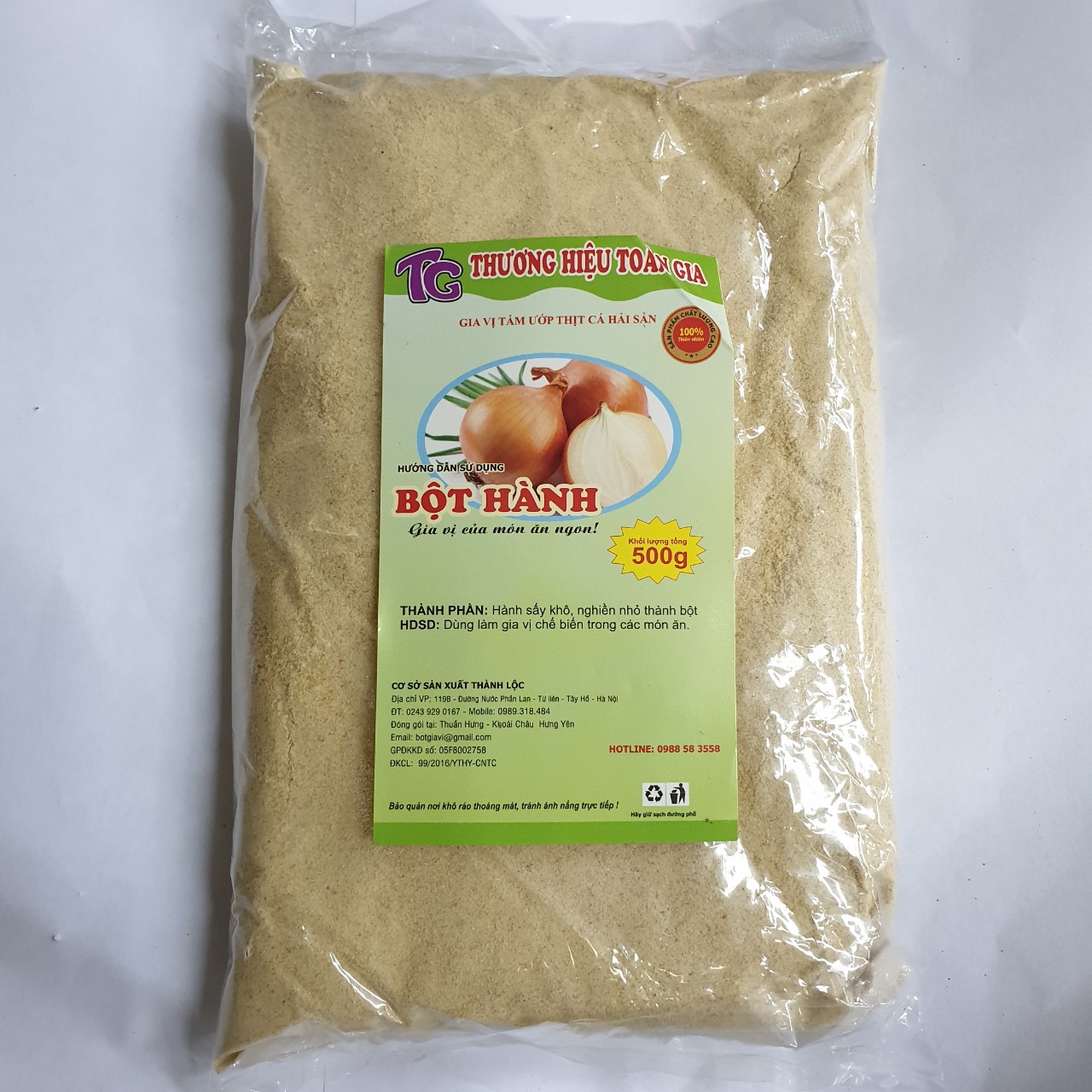 Bột hành Toàn Gia 500g/gói