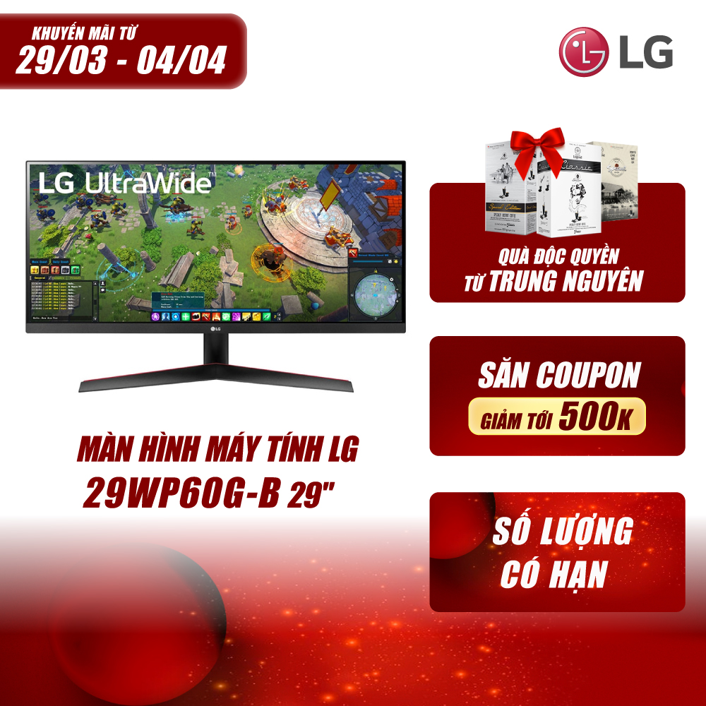 Màn hình máy tính LG 29WP60G-B 29 inch UltraWide FHD HDR IPS -Hàng Chính Hãng