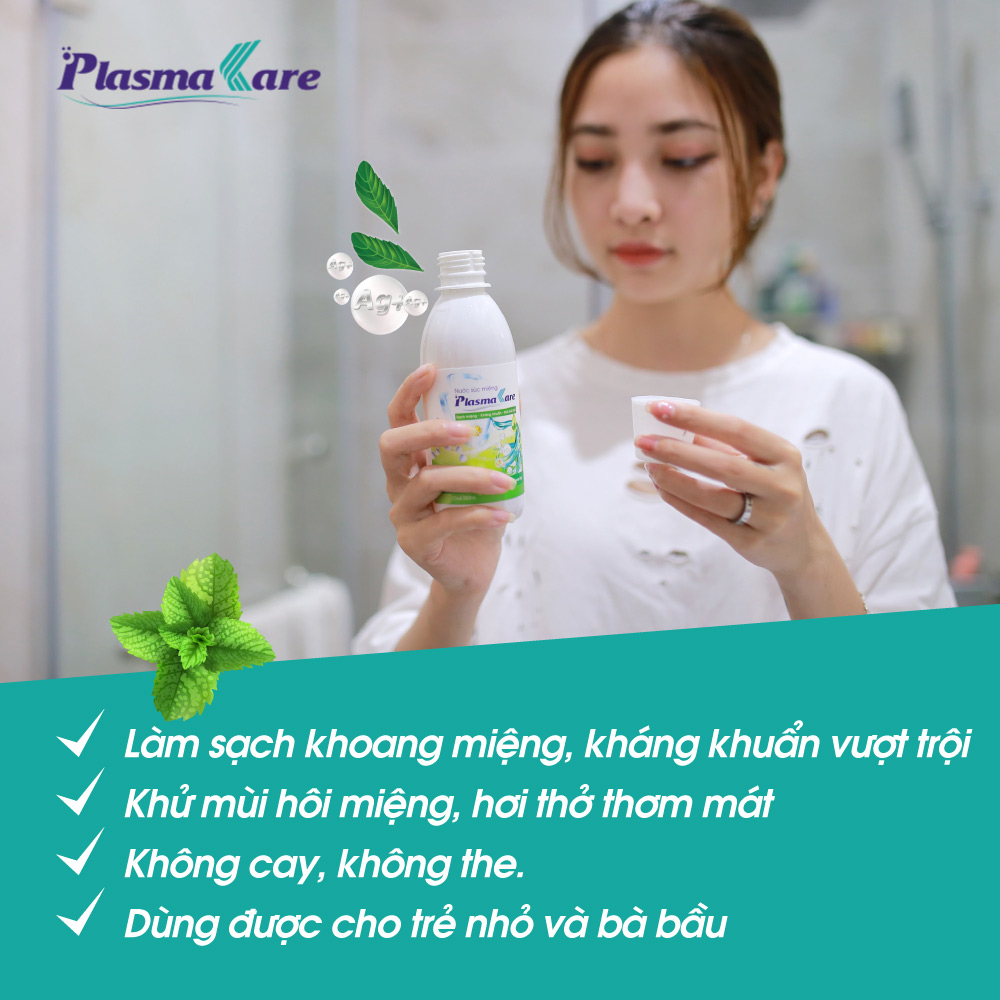 Nước súc miệng PlasmaKare nano bạc (250ml)