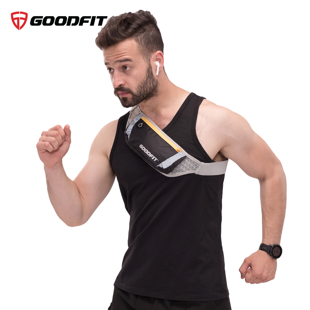 Túi đeo hông, đai chạy bộ nhiều ngăn chống nước, có phản quang Goodfit GF102RB