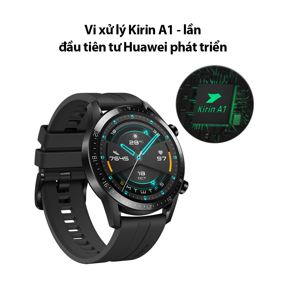 Đồng hồ thông minh Huawei Watch GT2 | Kirin A1 | Thời lượng pin dài | Kiểu dáng thể thao thời thượng | Hàng Phân Phối Chính Hãng