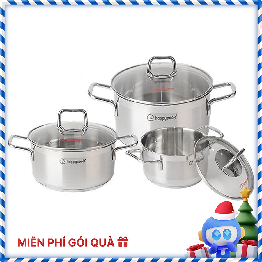 Bộ nồi Inox 5 đáy Happy Cook Penta HCS-PT06