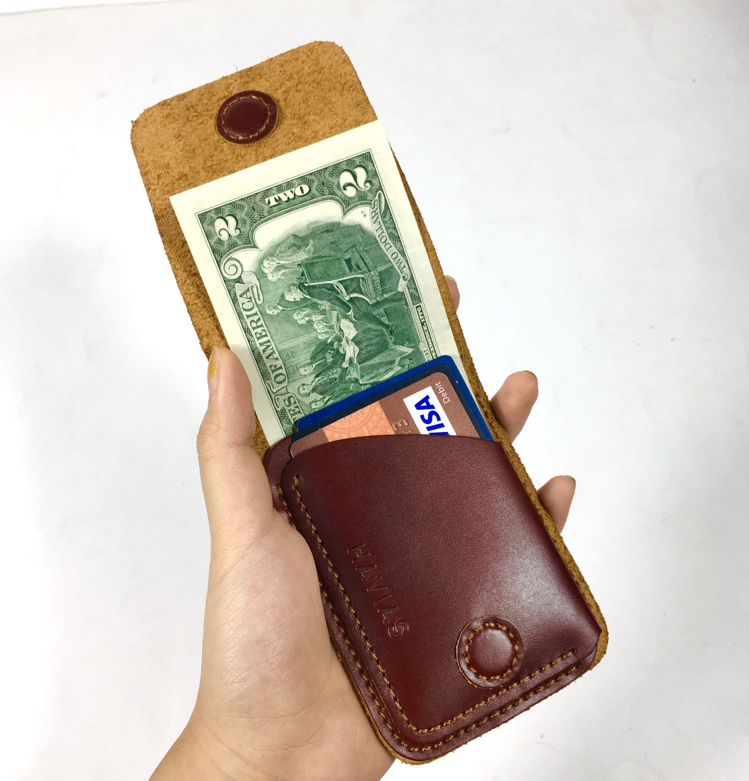 Ví Da Havias đứng Gen8 Handcrafted Wallet