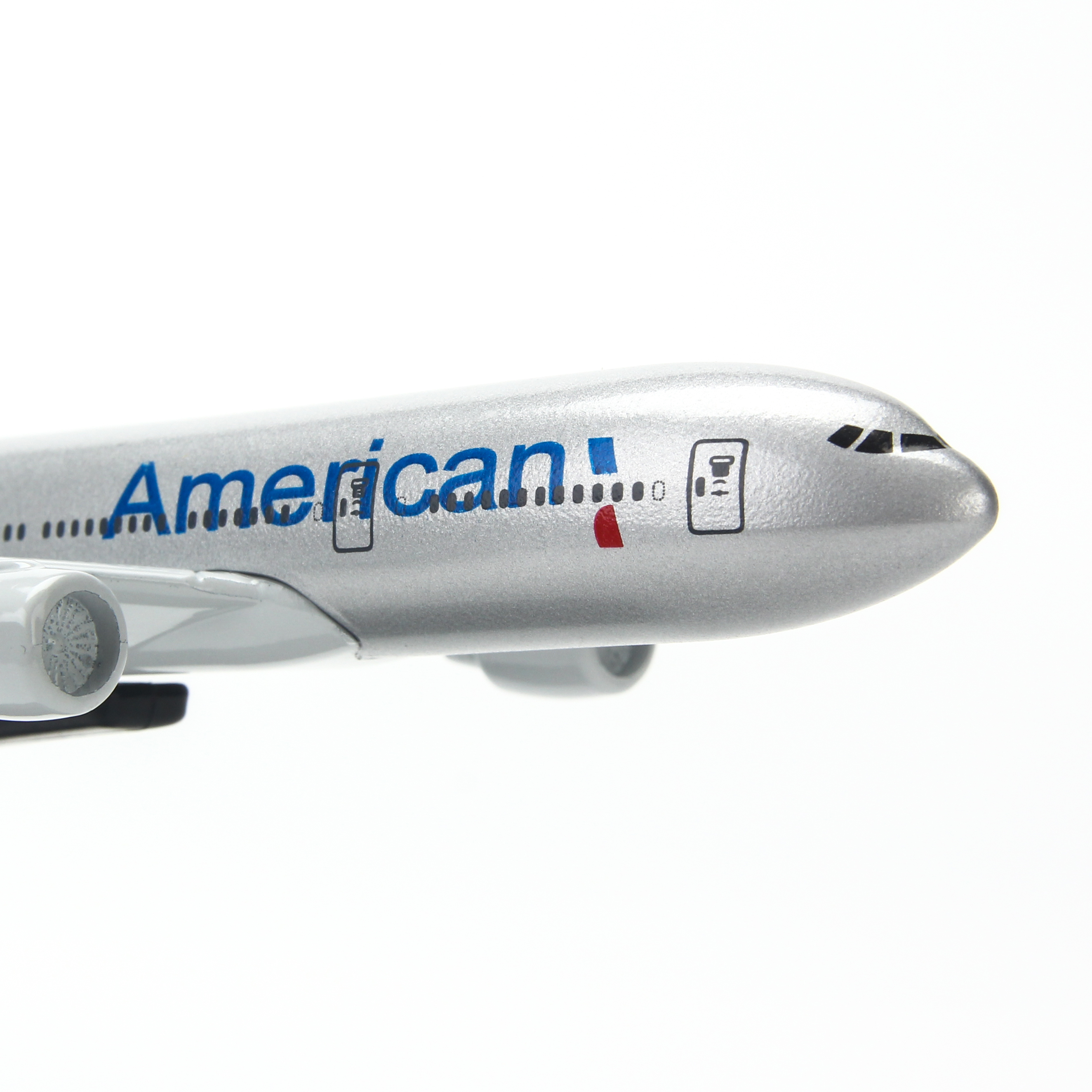 Mô hình máy bay American Airlines (16cm) - Bạc, Xanh dương đậm, Đỏ