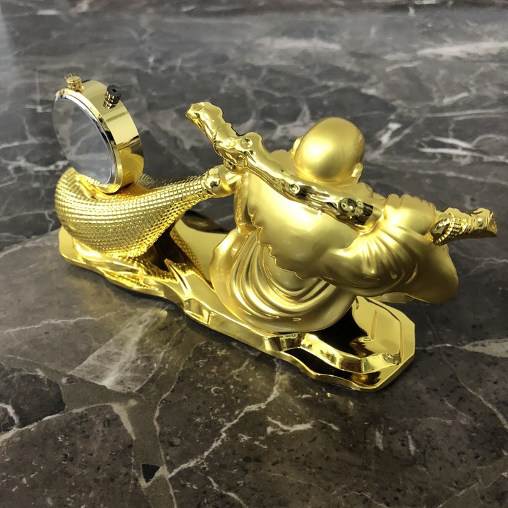 Tượng phật di lặc kéo bao tiền vàng trang trí bàn làm việc, phòng khách, ban thần tài, shop bán hàng AC6688