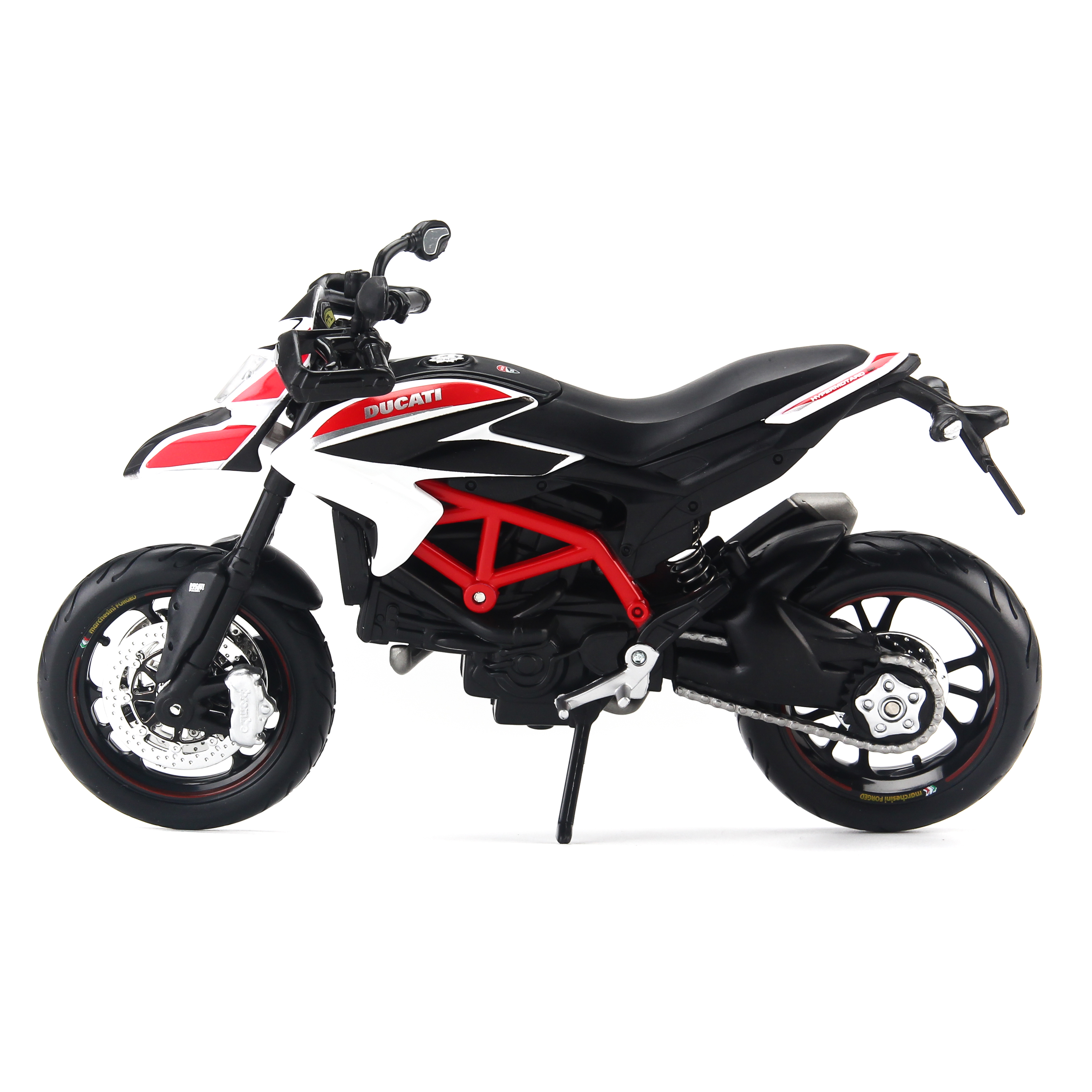 Mô Hình Xe Ducati Hypermotard SP 2013 White 1:12 Maisto MH-31101