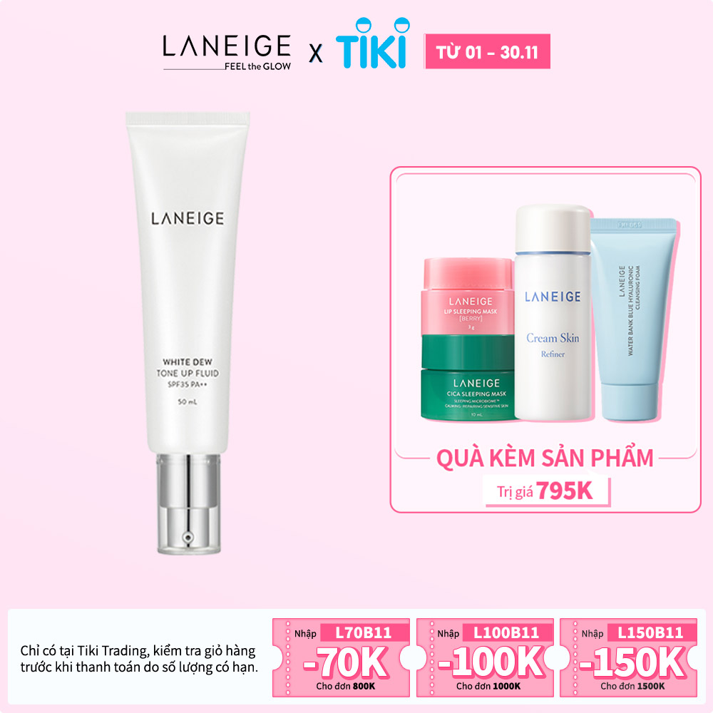 Sữa Dưỡng Sáng Da Laneige White Dew Tone-Up Fluid 50ml