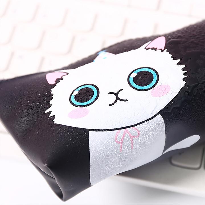Hộp bút nhựa PU dễ thương hình mèo Lovely Cat - nhiều mẫu