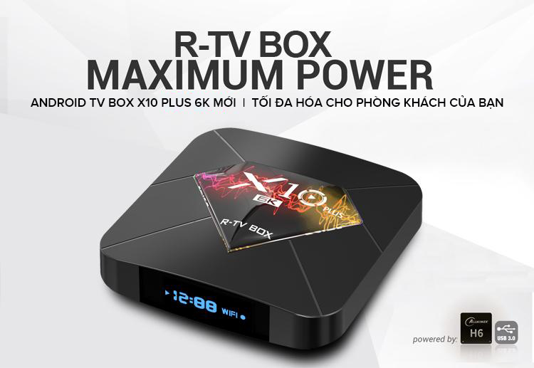 Android TV Box X10, 2G RAM và 16G ROM bộ nhớ trong