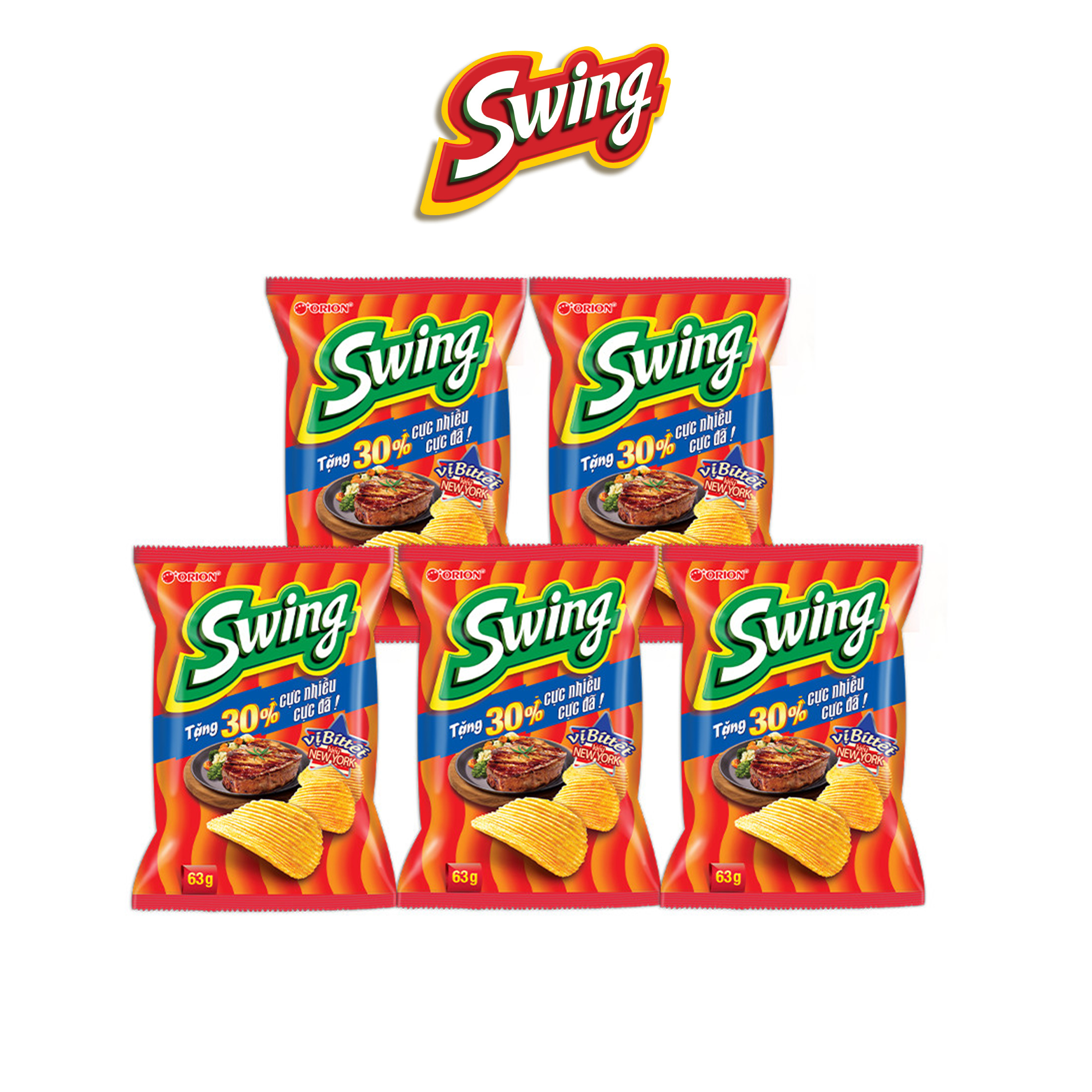 Lốc 5 Snack Swing 63g