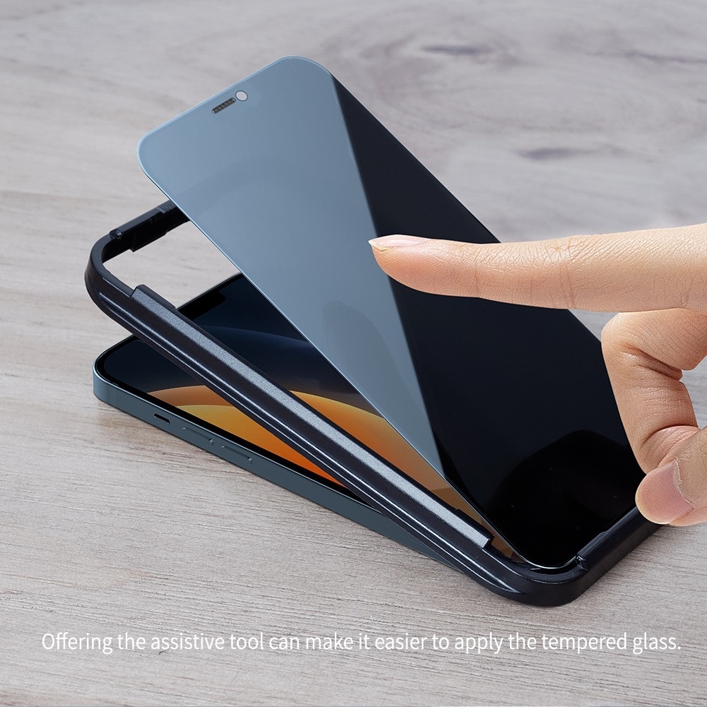 Kính cường lực chống nhìn trộm Nillkin Amazing Guardian dùng cho máy Iphone 12/12 Pro - 12 Pro Max - Hàng chính Hãng.