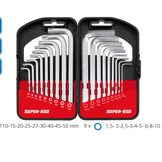 Bộ chìa lục giác ALLEN + TORX 18 cái SEH003200