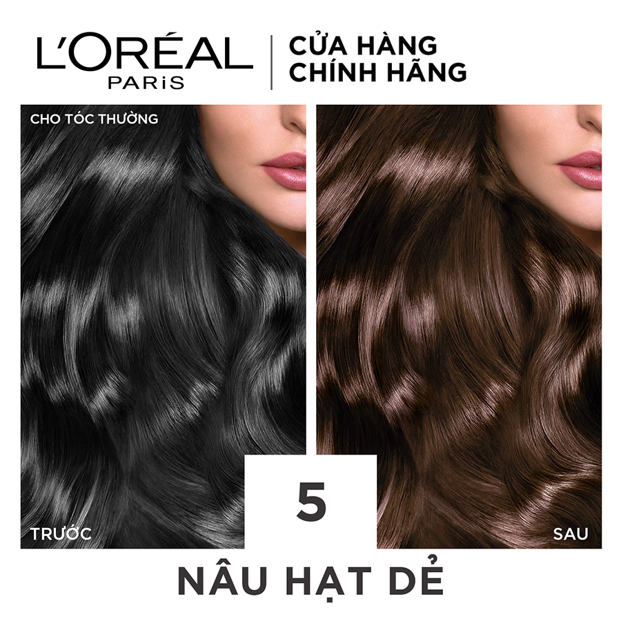 Thuốc Nhuộm Tóc L'oreal Exc Crème #5 Nâu Sáng Tự Nhiên (172ml)