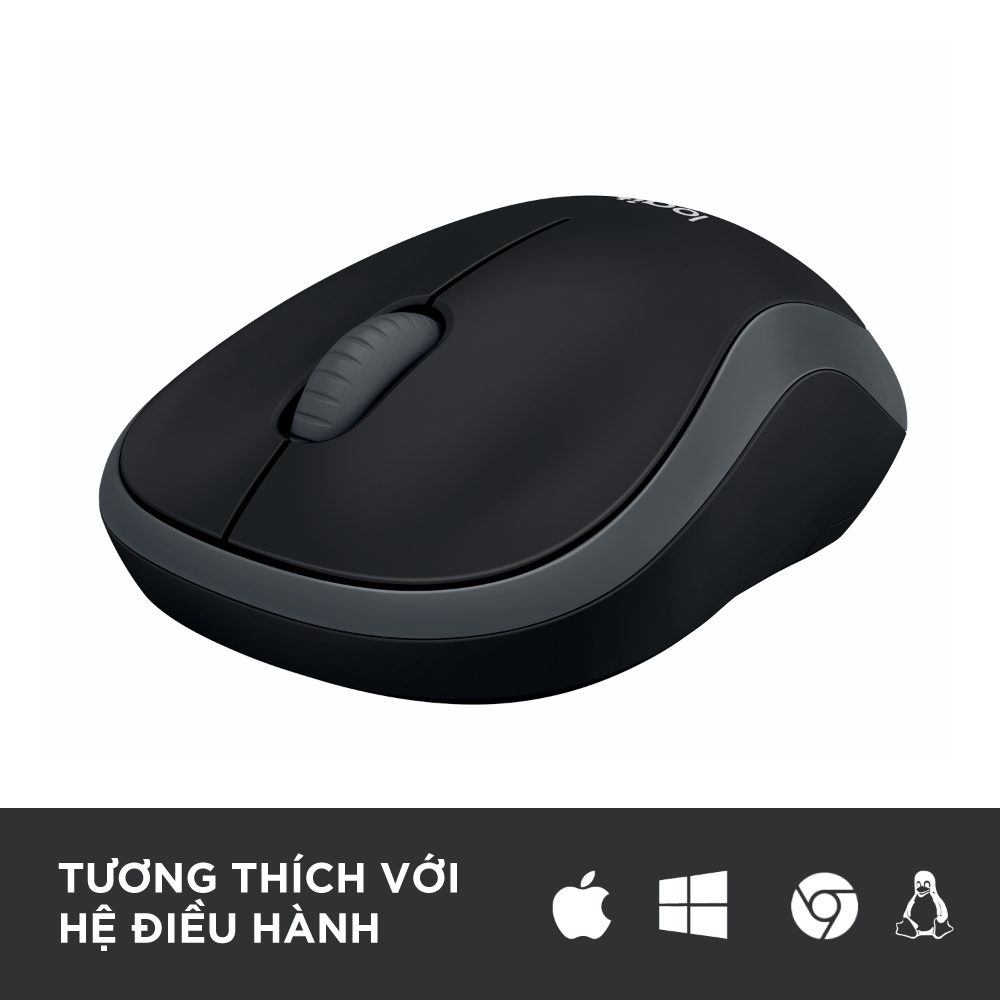 Chuột không dây Logitech M186 - Hàng Chính Hãng