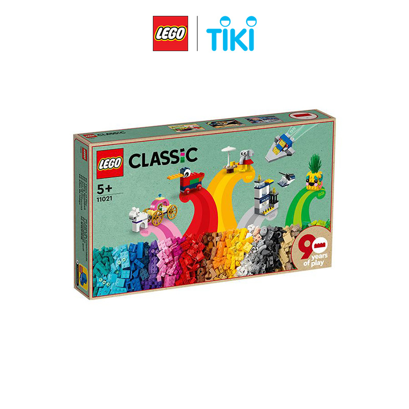 Đồ Chơi Lắp Ráp LEGO CLASSIC Hộp Gạch Classic Sáng Tạo Phiên Bản 90 Năm 11021 (1100 chi tiết)