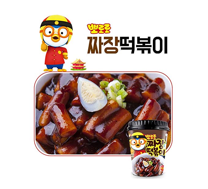 Bánh gạo Sốt tương đen  Pororo 110gr-Tteok-Bokki  NOGGA