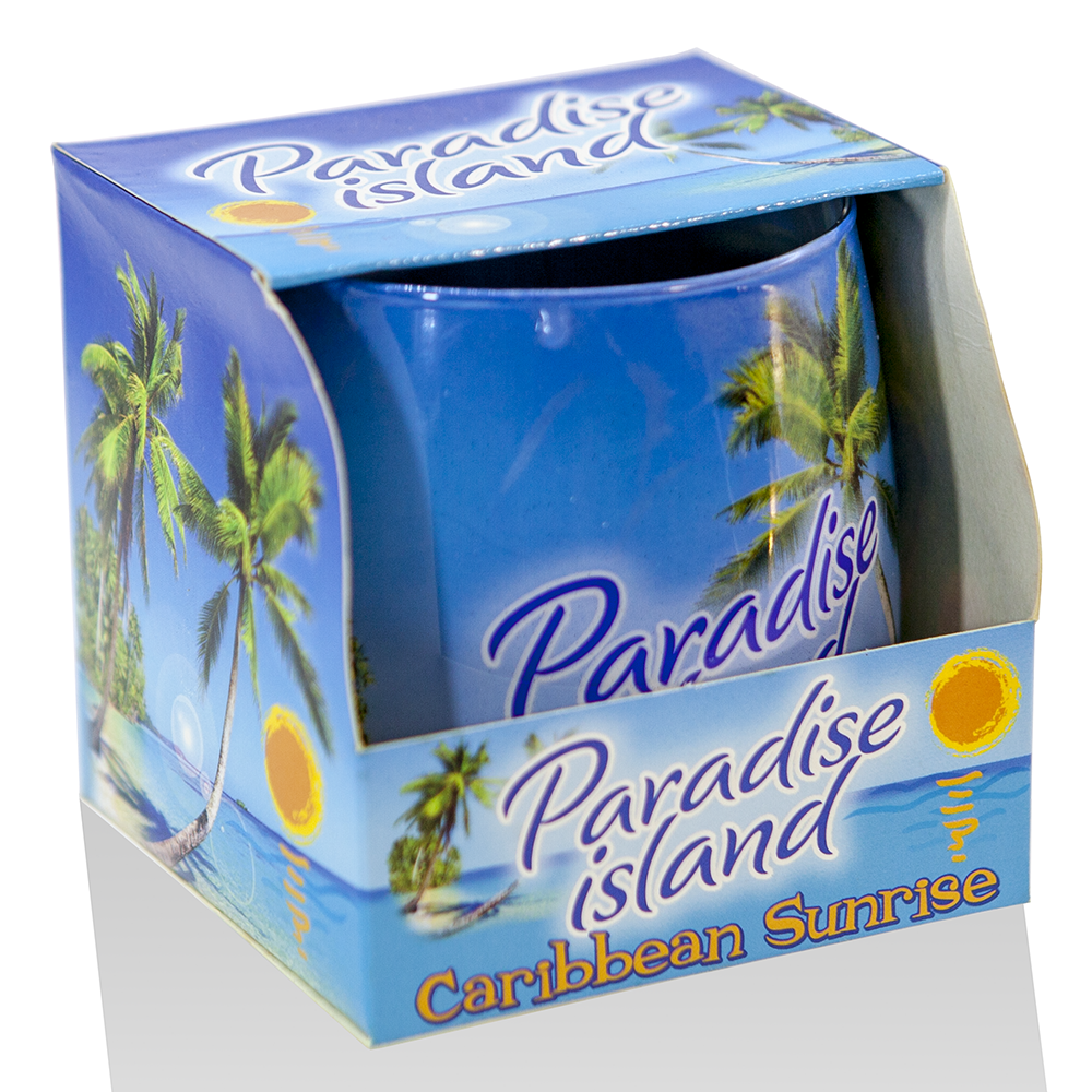 Ly nến thơm tinh dầu Bartek Paradise Island 100g QT02780 - hương gió biển (giao mẫu ngẫu nhiên)